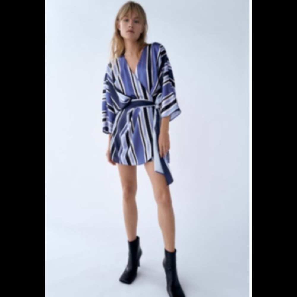 Shades of blue Romper NWT